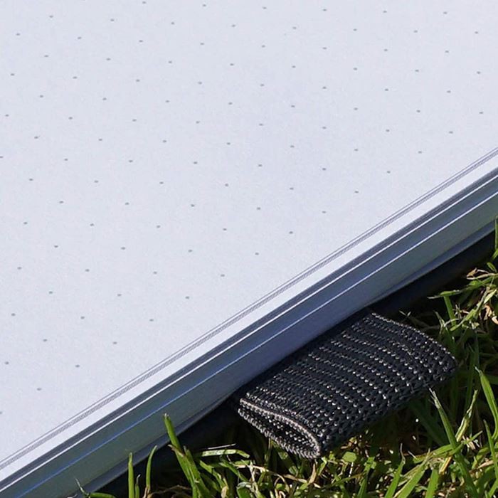 Leather Dotted Grid Notebook A5