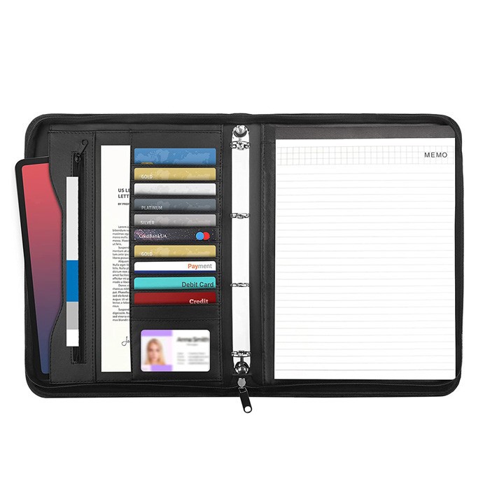 black portfolio Folder
